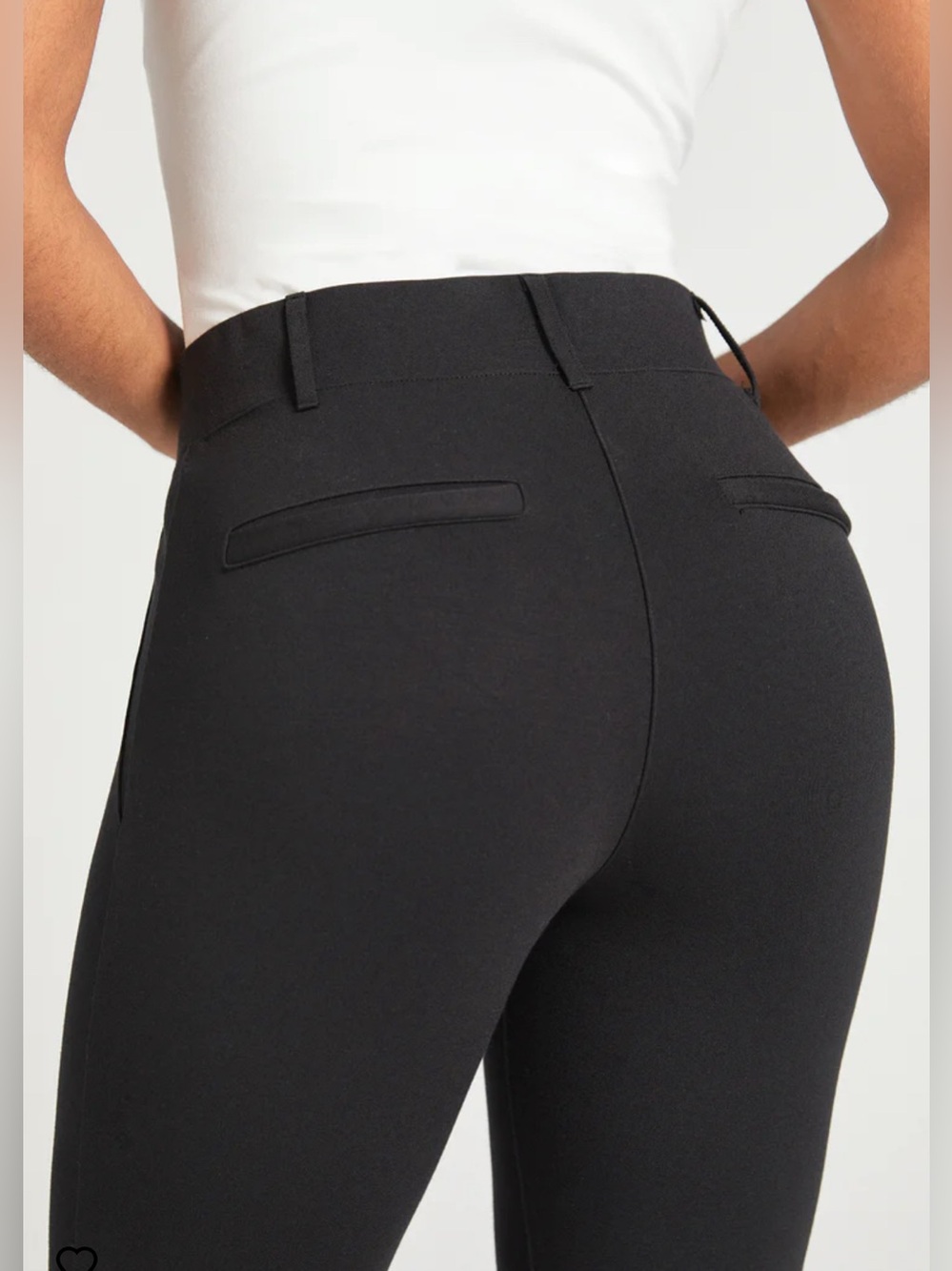 *NWT* Betabrand Classic Black Dress Yoga Ankle Pants, size L petite
